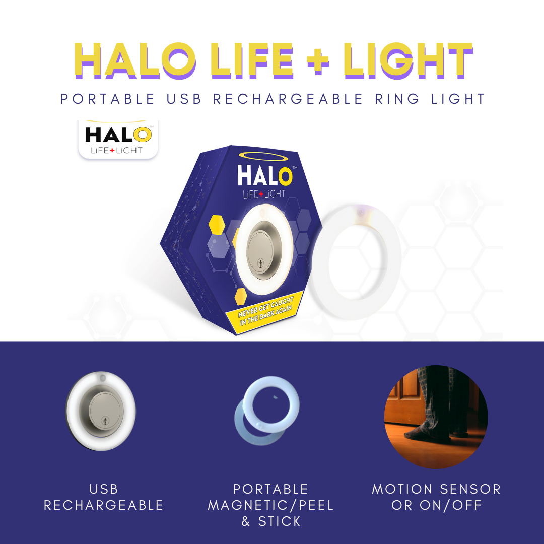 Veilleuse LED Rechargeable I Halolight💡